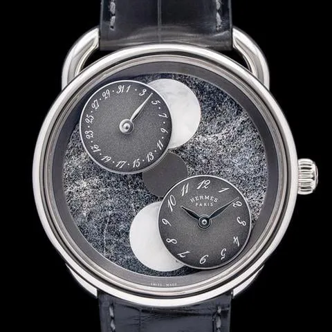 Hermès Arceau 43mm White gold