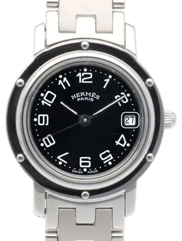 Hermès Clipper CL4.210 24mm Stainless steel Black