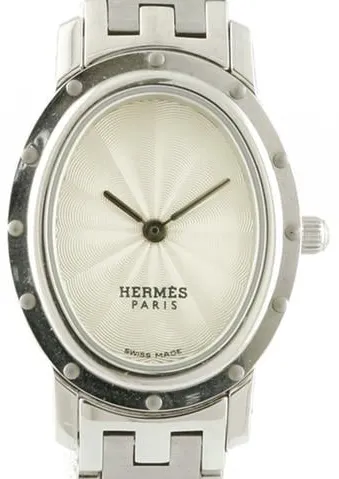 Hermès Clipper CO1.210 22mm Stainless steel White