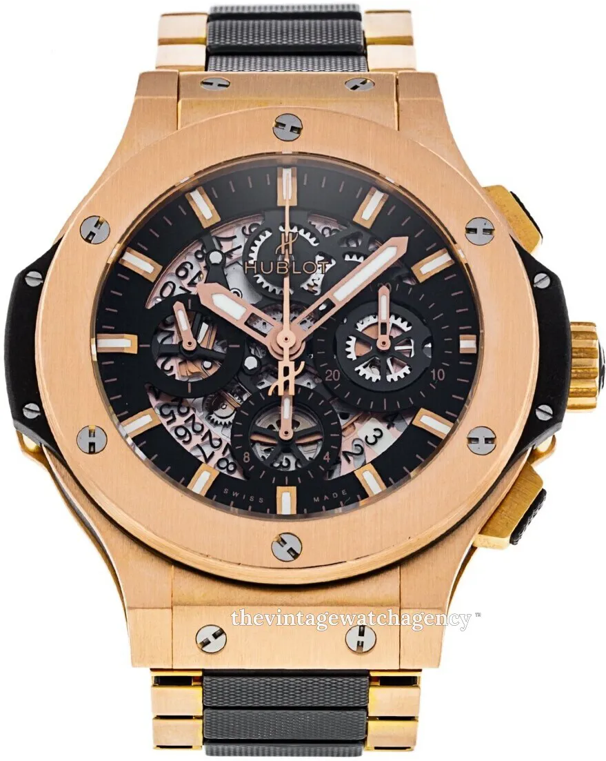 Hublot Big Bang Aero Bang 311.PX.1180.GR 44.5mm 18k rose gold Black skeleton dial