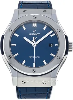 Hublot Classic Fusion 542.NX.7170.LR Brushed/polished titanium Blue