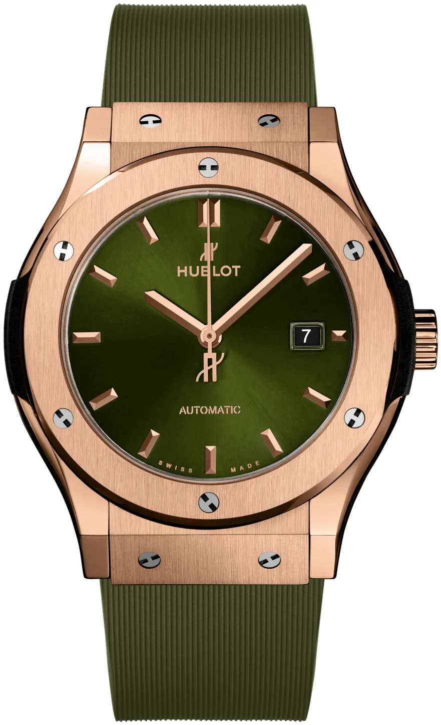 Hublot Classic Fusion 542.OX.8980.RX 42mm Yellow gold Green