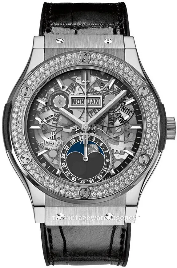 Hublot Classic Fusion 547.NX.0170.LR.1104 45mm Titanium Skeleton dial skeleton dial