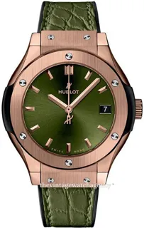 Hublot Classic Fusion 581.OX.8980.LR 18k rose gold Green