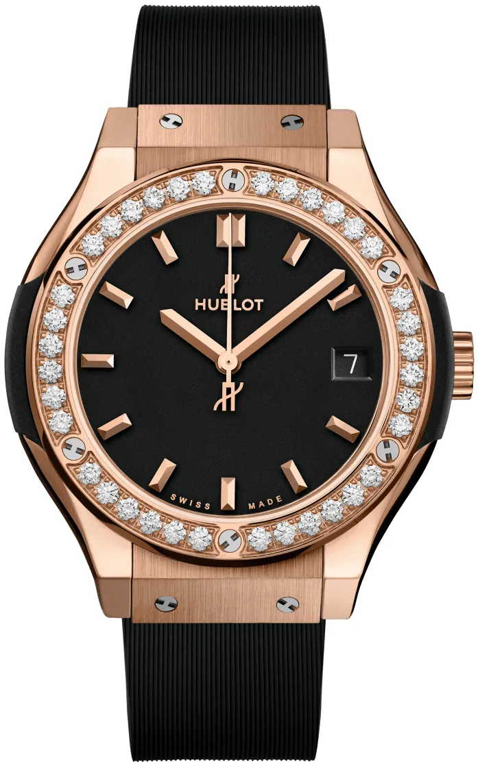 Hublot Classic Fusion Quartz 581.OX.1181.RX.1104 33mm Yellow gold Black