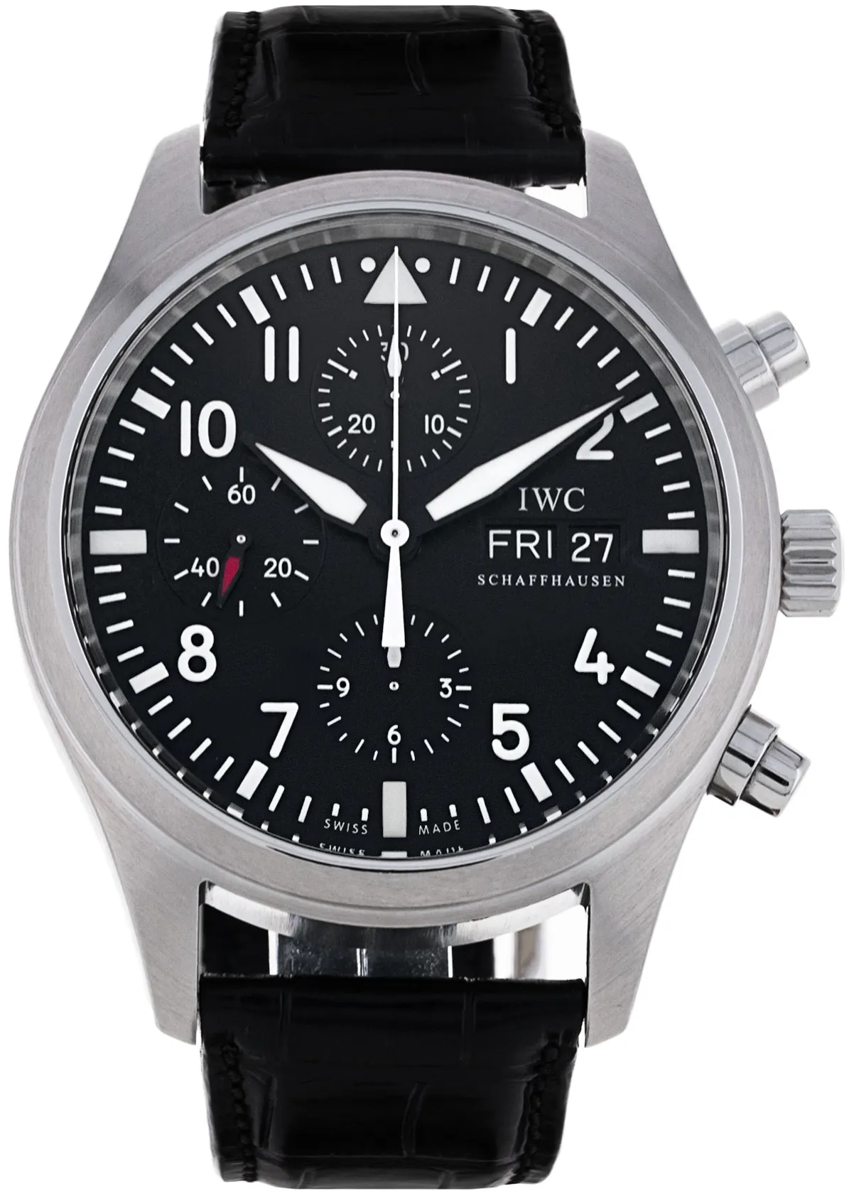 IWC Pilot IW371701 42mm Stainless steel Black