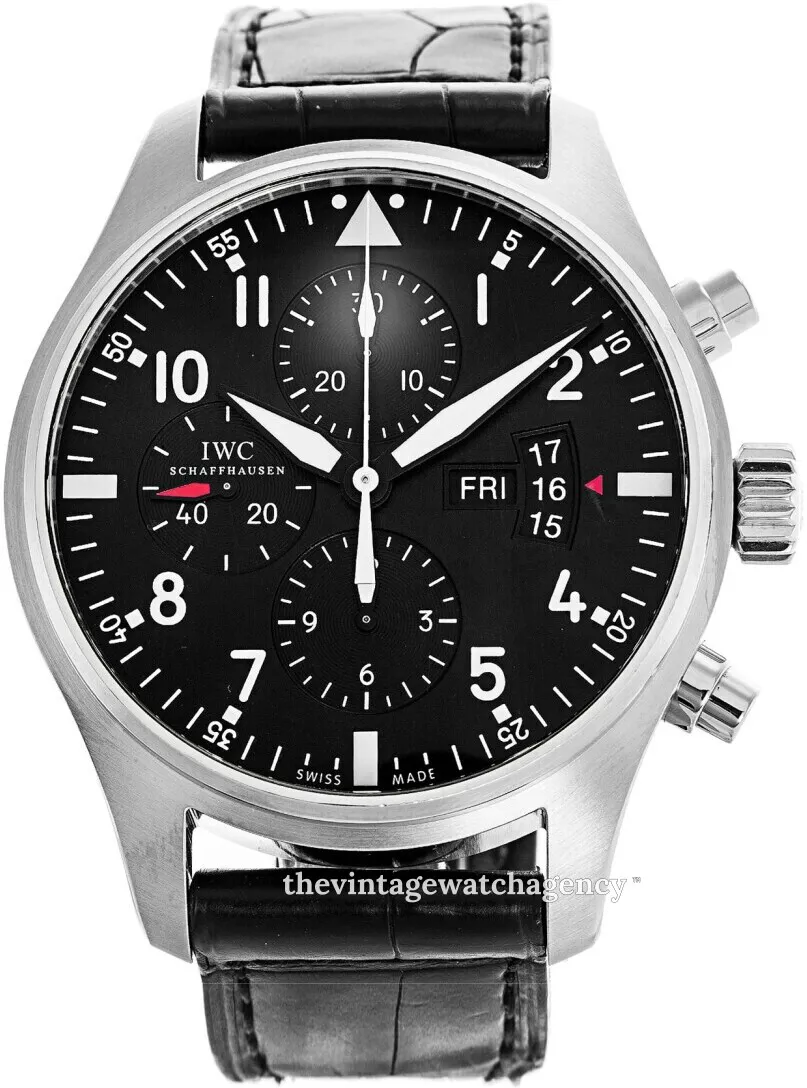 IWC Pilot IW377701 43mm Stainless steel Black