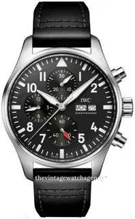 IWC Pilot IW3780-01 Stainless steel Black