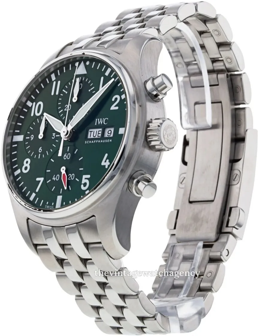 IWC Pilot IW388104 41mm Stainless steel Green 1