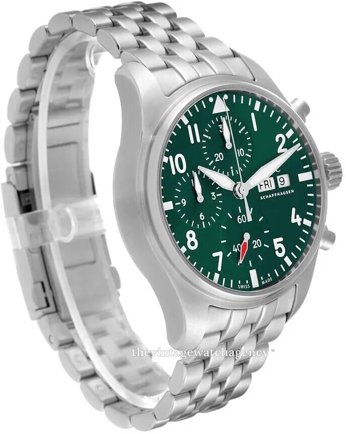 IWC Pilot IW388104 41mm Stainless steel Green 4