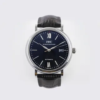 IWC Portofino IW356502 Stainless steel Black