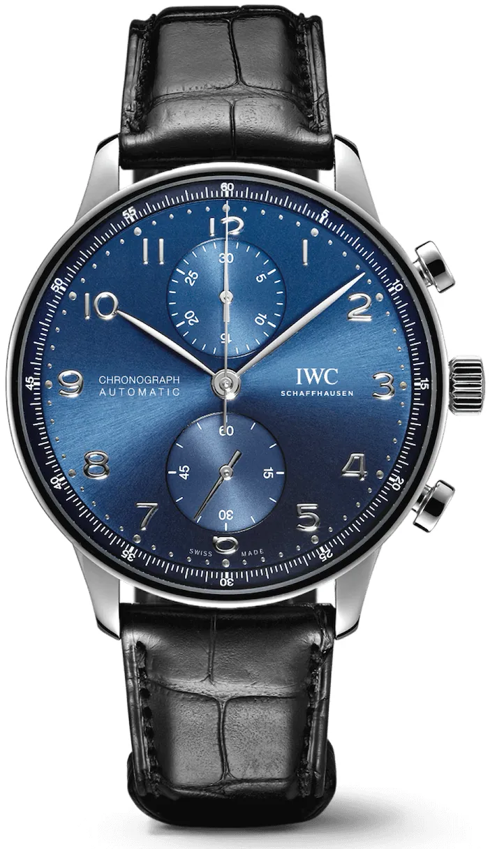 IWC Portuguese Chronograph IW371606 41mm Stainless steel Blue