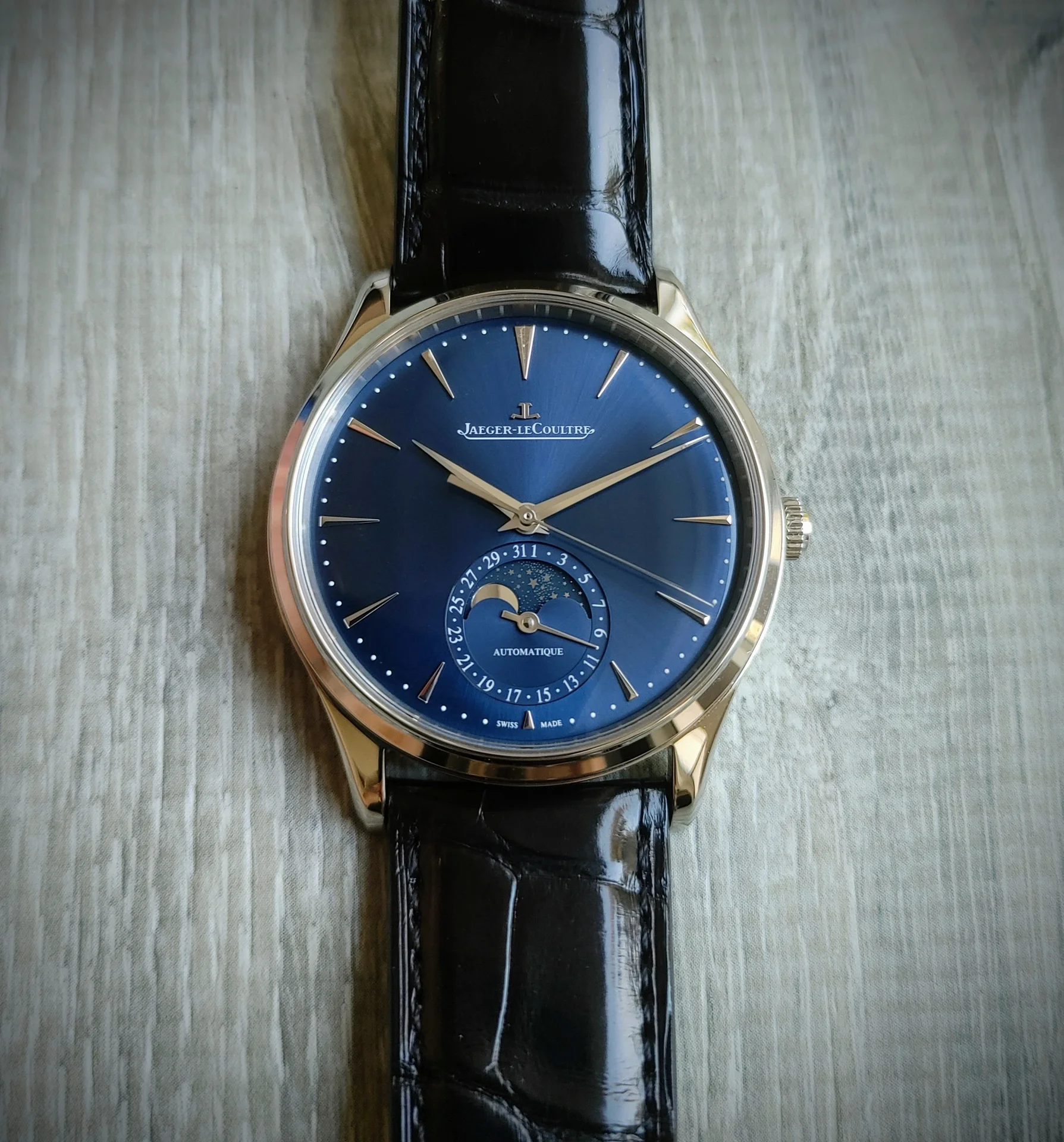 Jaeger-LeCoultre Master Ultra Thin Q1368480 39mm Stainless steel Blue