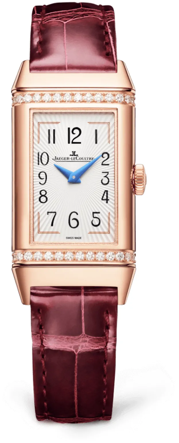 Jaeger-LeCoultre Reverso Duetto Q3342520 40mm Rose gold and 18k rose gold Burgundy , Red , Silver