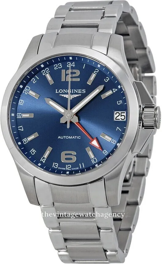 Longines Conquest L3.687.4.99.6 41mm Stainless steel Blue