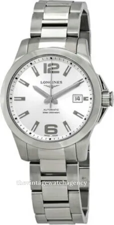 Longines Conquest L3.776.4.76.6 39mm Stainless steel Silver