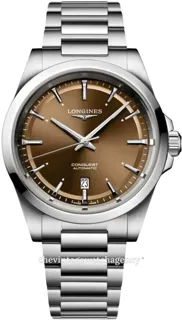 Longines Conquest L38304626 Stainless steel Brown