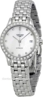 Longines Flagship L4.274.0.87.6 Stainless steel White Mother of pearl