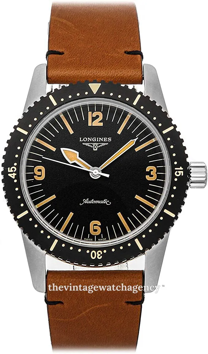 Longines Heritage L2.822.4.56.2 42mm Stainless steel Black