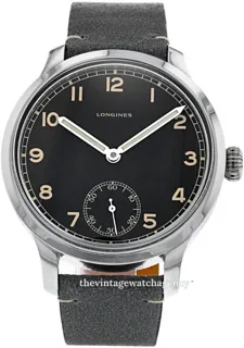 Longines Heritage L28264532 Stainless steel Black