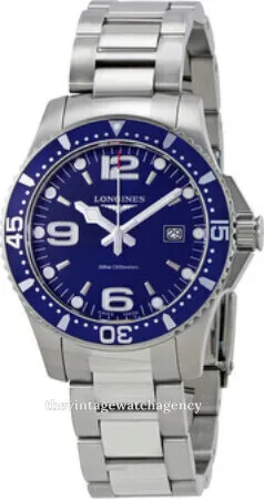 Longines HydroConquest L3.730.4.96.6 39mm Stainless steel Blue