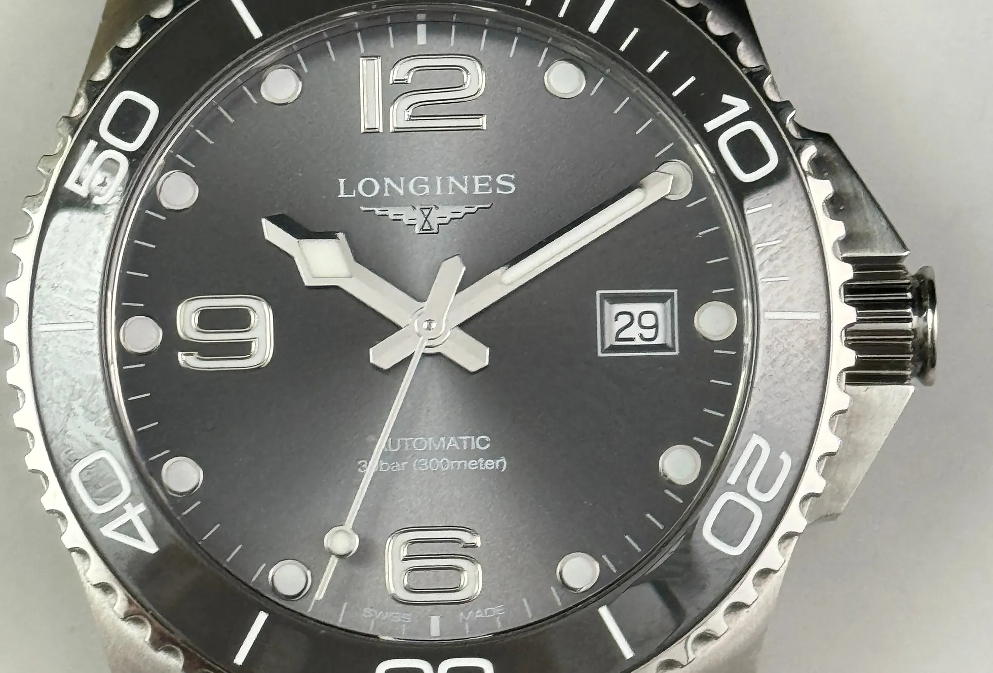 Longines HydroConquest L3.781.4.76.6 41mm Gray