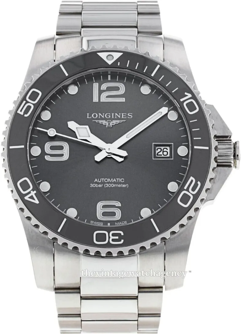 Longines HydroConquest L3.781.4.76.6 41mm Stainless steel Gray