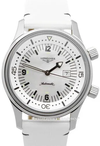 Longines Legend Diver L3.374.4.80.0 36mm Stainless steel White Mother of Pearl