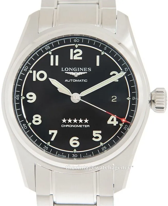 Longines Spirit L3.810.4.53.6 40mm Stainless steel Black 2