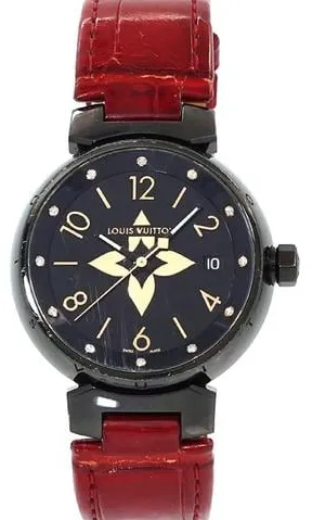 Louis Vuitton QA048 34mm Stainless steel Black