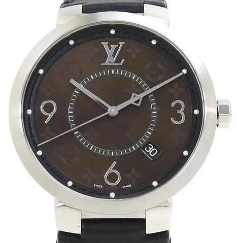 Louis Vuitton QA005 39mm Stainless steel Brown