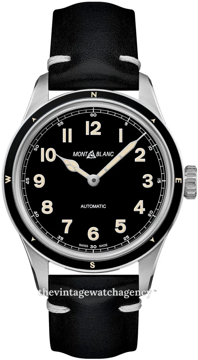 Montblanc 1858 126760 40mm Stainless steel Black