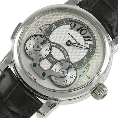 Montblanc Nicolas Rieussec 108788 43mm Platinum Silver