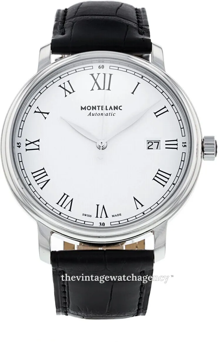 Montblanc Tradition 112609 40mm Stainless steel White