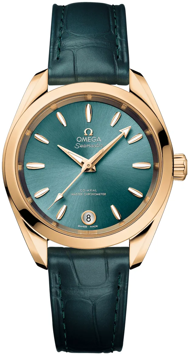 Omega Aqua Terra 150M 220.53.34.20.10.001 34mm Moonshine gold Green