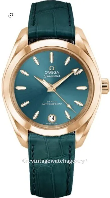 Omega Aqua Terra 150M 220.53.34.20.10.001 34mm Moonshine gold Green