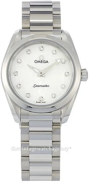 Omega Aqua Terra 220.10.28.60.55.001 28mm Stainless steel White