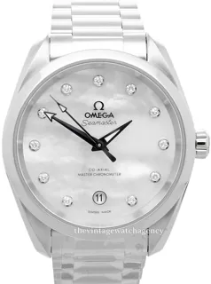 Omega Aqua Terra 220.10.38.20.55.001 Stainless steel White Mother of pearl