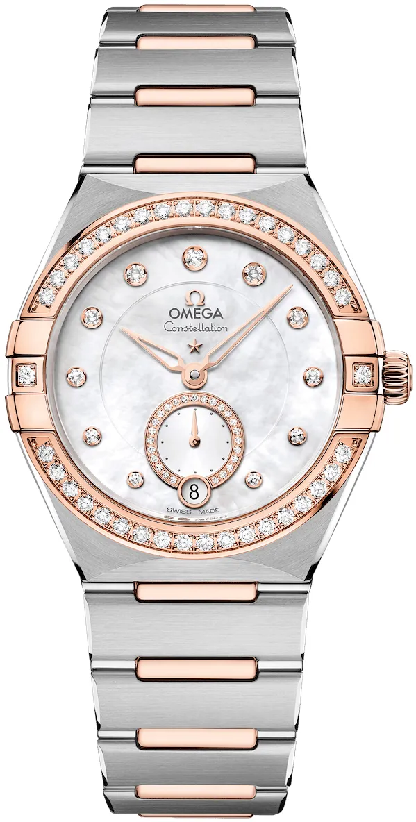 Omega Constellation 131.25.34.20.55.001 34mm Rose gold and Stainless steel and 18k rose gold White