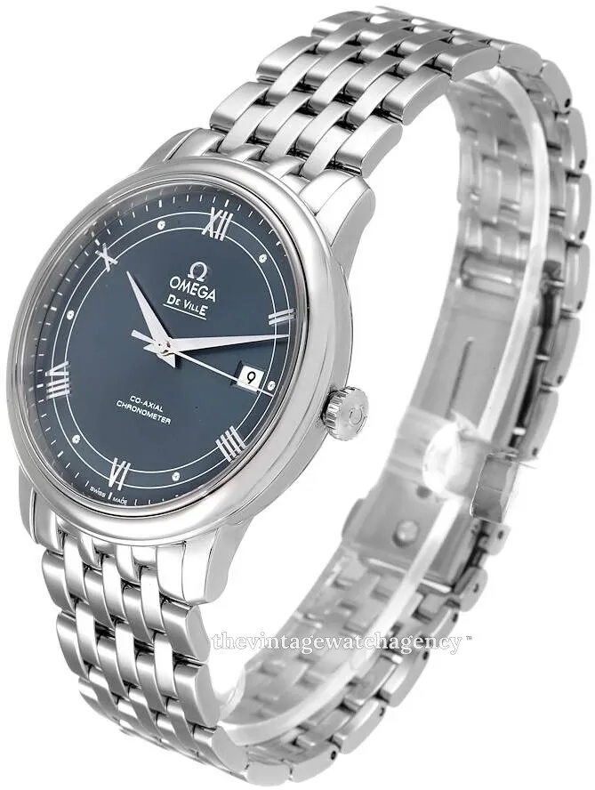 Omega De Ville 424.10.40.20.03.002 39.5mm Stainless steel Blue 4