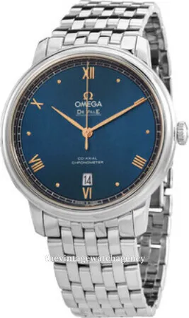 Omega De Ville 424.10.40.20.03.004 39.5mm Stainless steel Blue