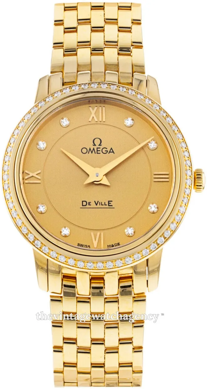 Omega De Ville 424.55.27.60.58.001 27.5mm Yellow gold Yellow gold