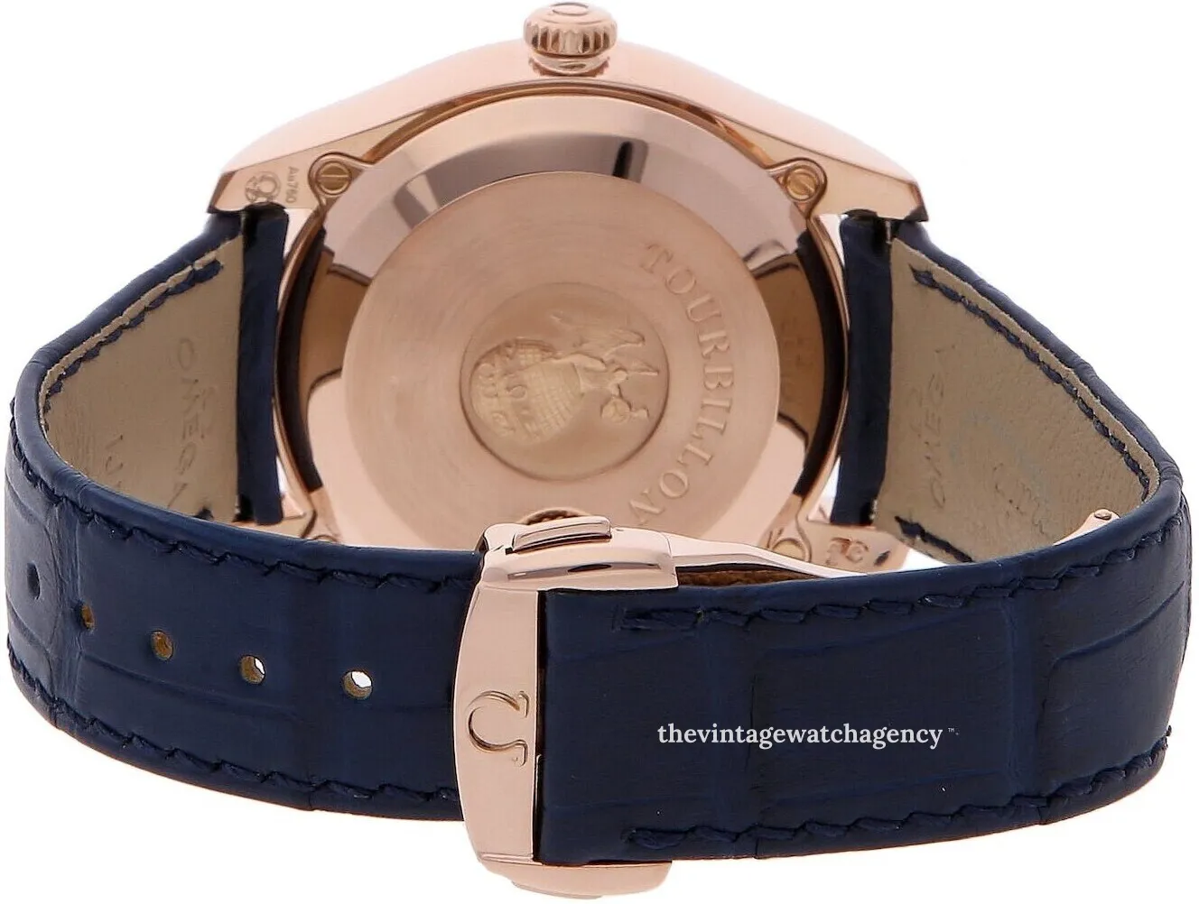 Omega De Ville 528.53.44.21.03.001 44mm Rose gold Blue 2