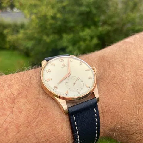 Omega De Ville Trésor 2896 36mm Rose gold Champagne