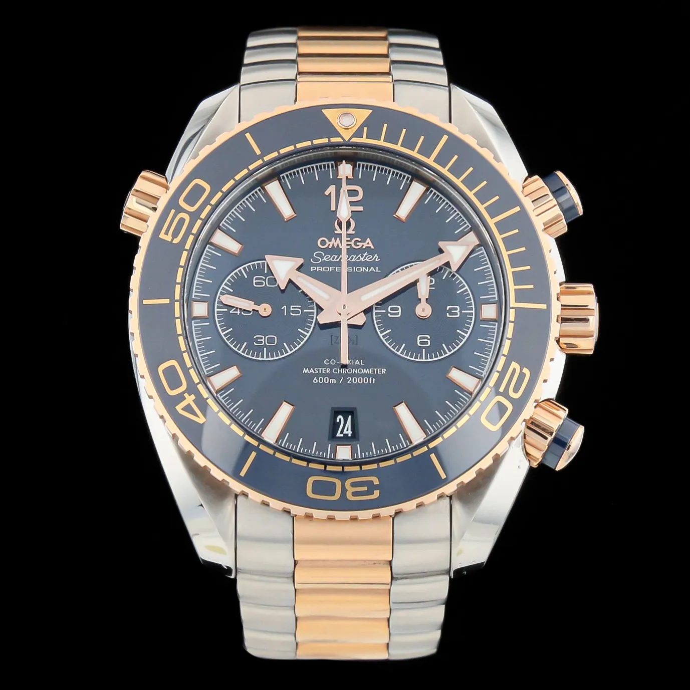 Omega Seamaster Planet Ocean 215.20.46.51.03.001 45.5mm or rose Blue