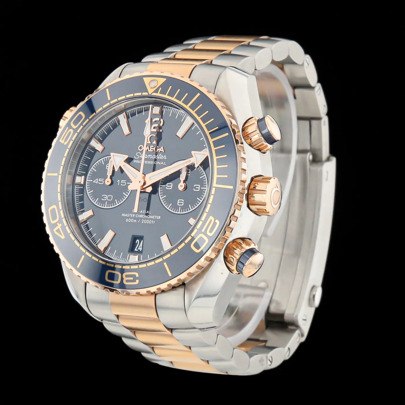 Omega Seamaster Planet Ocean 215.20.46.51.03.001 45.5mm or rose Blue 1