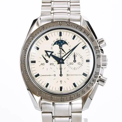 Omega Speedmaster Moonwatch 3875.20.37 42mm Stainless steel Ivory