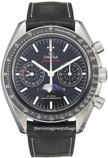 Omega Speedmaster Professional Moonwatch Moonphase 304.33.44.52.01.001 44.5mm Stainless steel Black