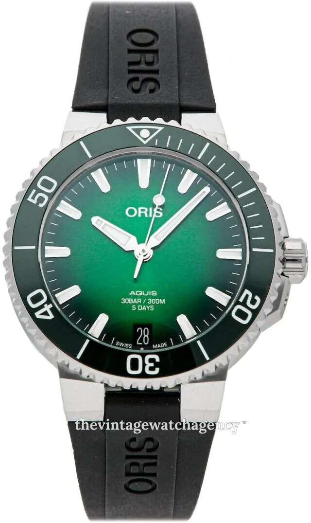 Oris Aquis 01 400 7769 4157-07 4 22 74FC 41.5mm Stainless steel Green