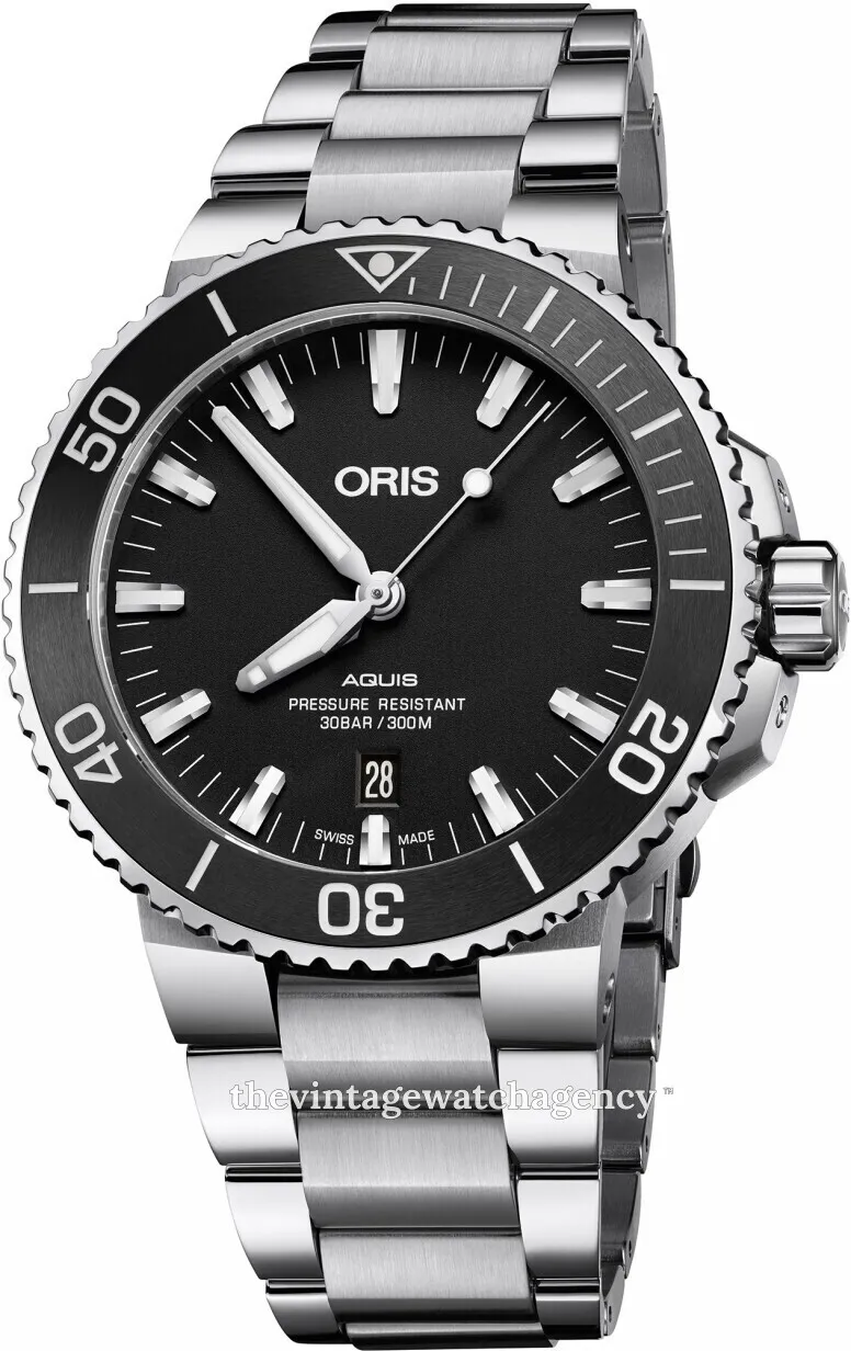 Oris Aquis 01 733 7730 4124-07 8 24 05EB 43.5mm Stainless steel Black